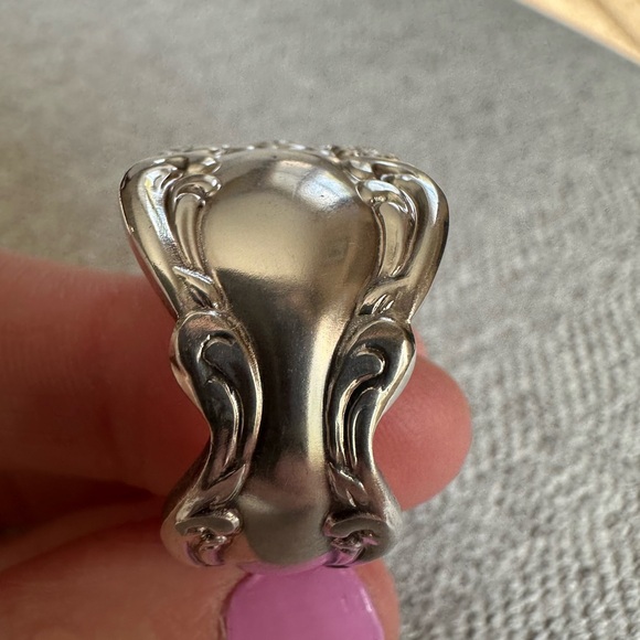 Silver Plated Spoon Ring - Picture 10 of 13
